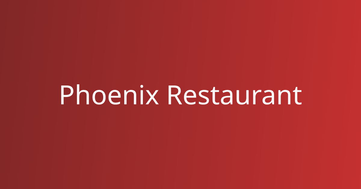 Best Chinese in Chicago, IL | Phoenix Restaurant | Order Online